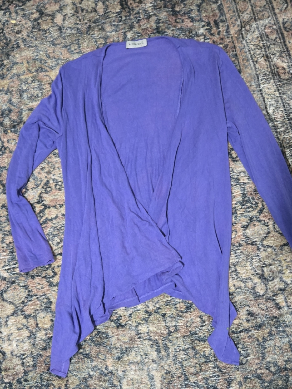 Heliotrope Open-Front Lightweight Cardigan